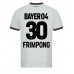 Maillot de foot Bayer Leverkusen Jeremie Frimpong #30 Extérieur vêtements 2023-24 Manches Courtes